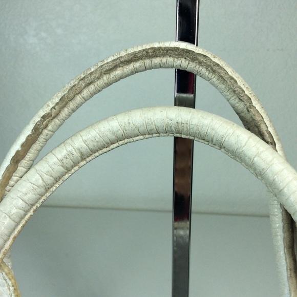 Rafe New York Pebble Leather White Satchel Handbag - Picture 7 of 16